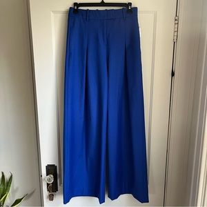 J. Crew cobalt wool wide leg